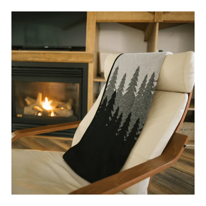 Tentree Organic Cotton Juniper Custom Blankets, Black