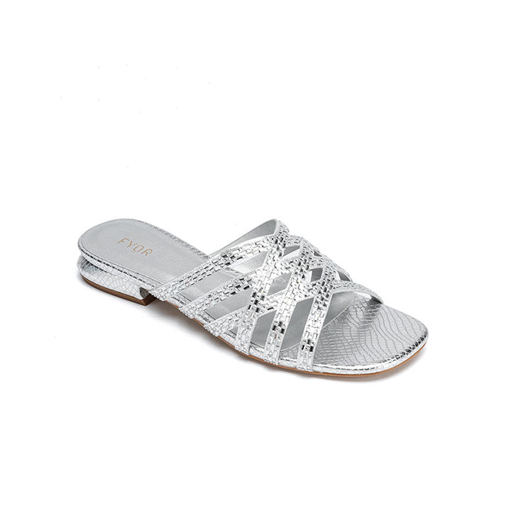 Textured Flat Sandal HL 183