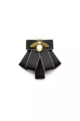 THE BEES KNEES BROOCH BLACK