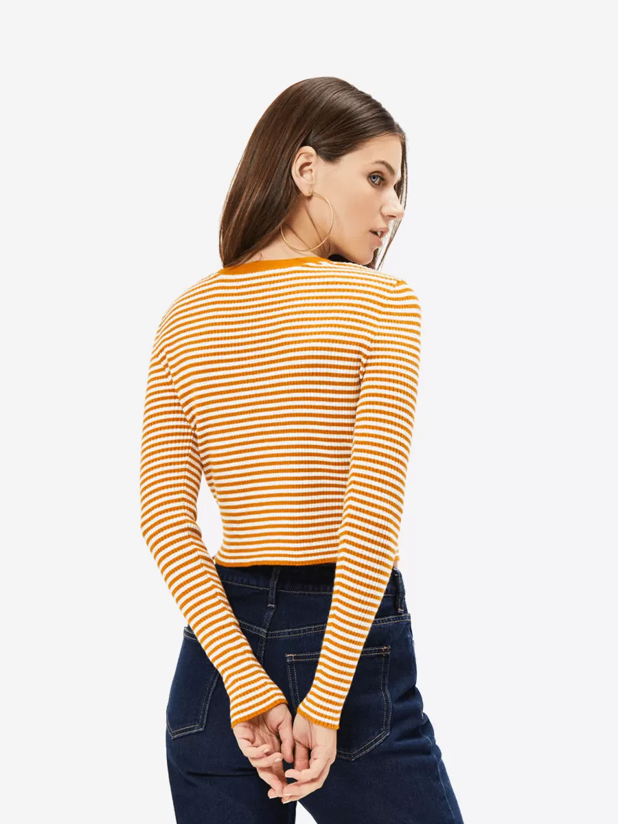 Tie Front Sweater Top