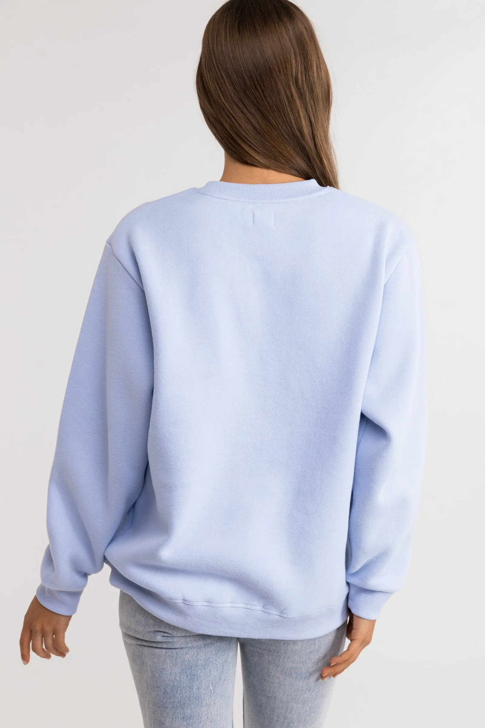 Vacation Crew Neck Fleece Arctic Blue