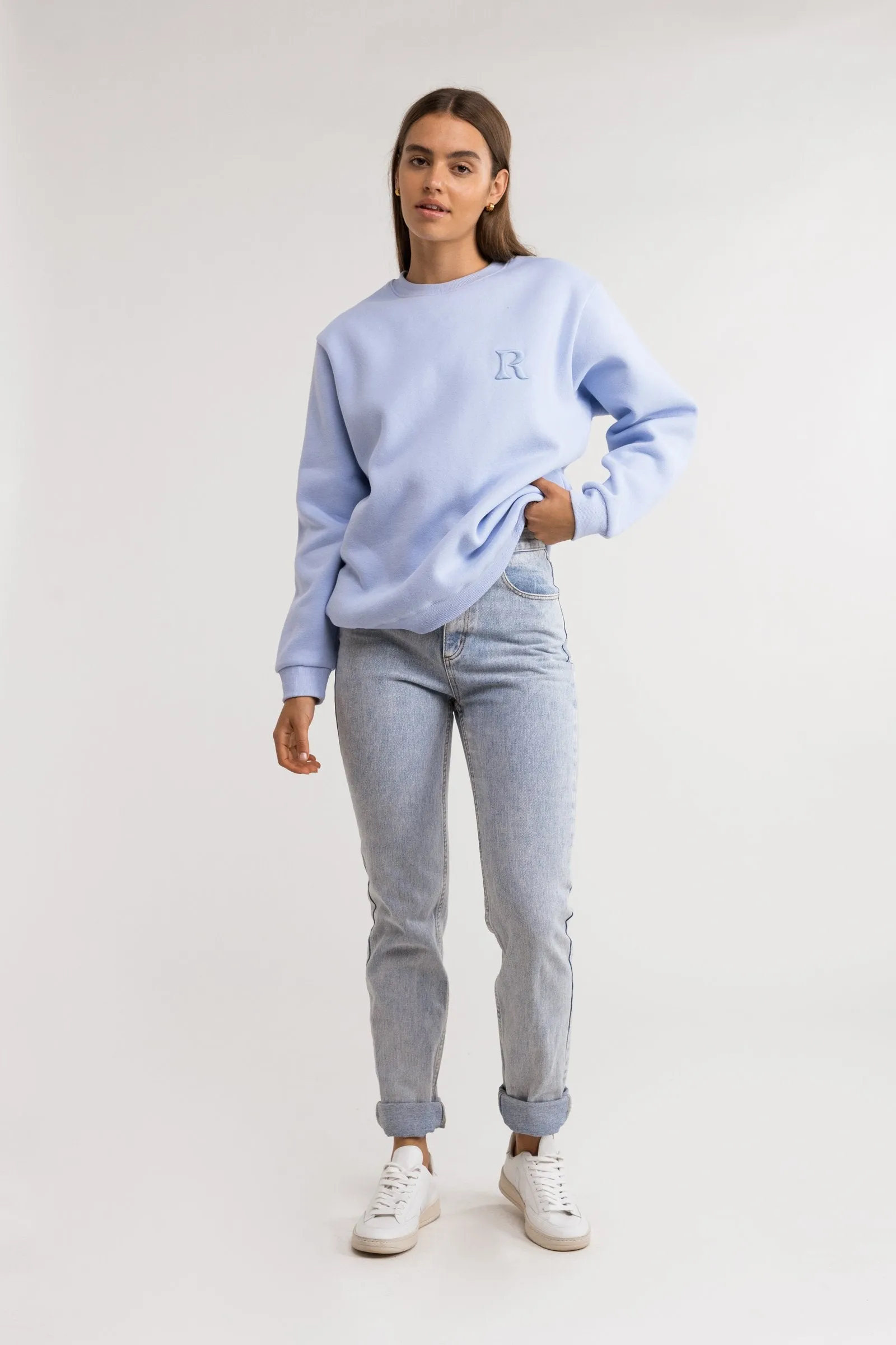 Vacation Crew Neck Fleece Arctic Blue