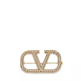 Valentino VLogo Brooch