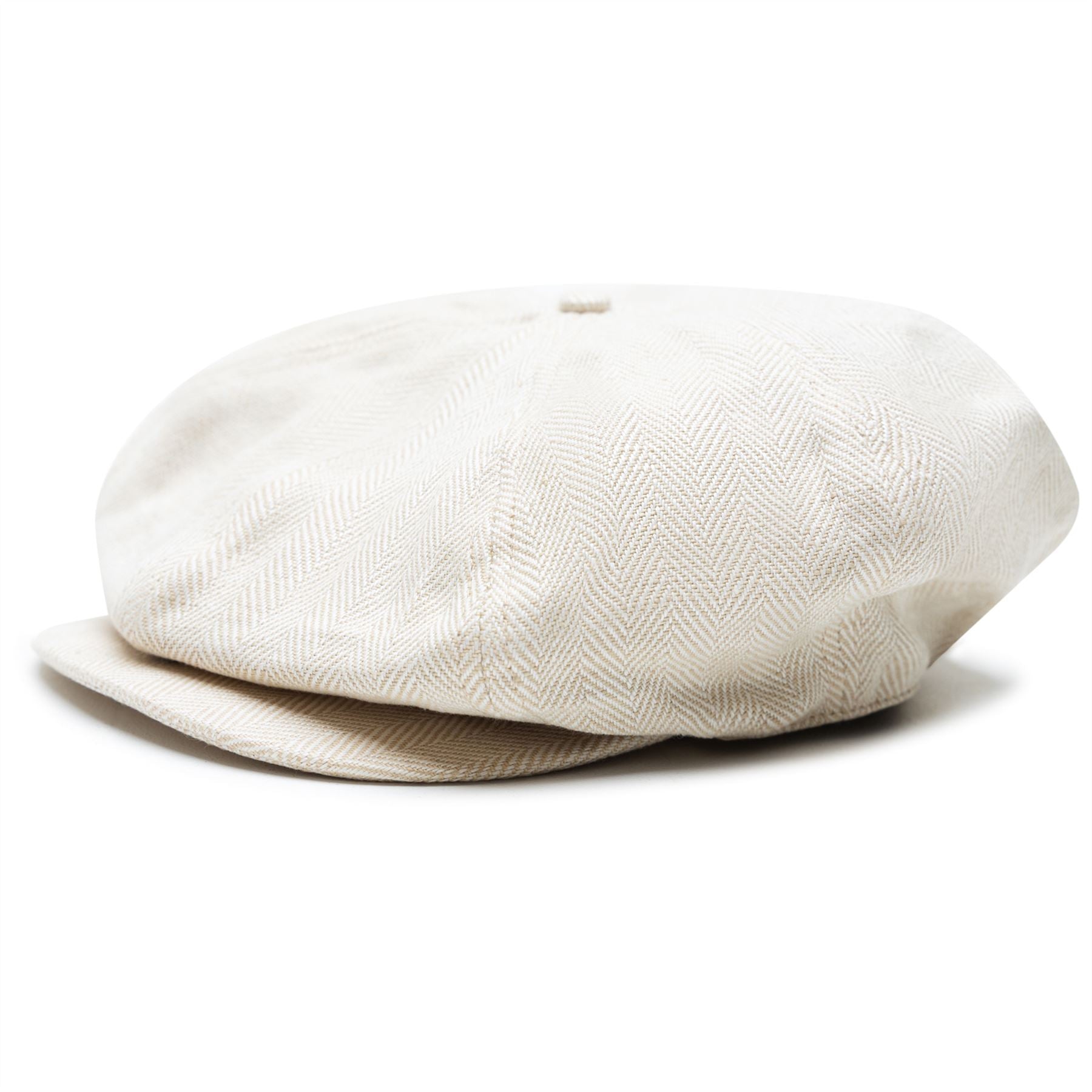 x TRENDYGOLF 8 Panel Herringbone Wool Cap Tan/Cream - 2024